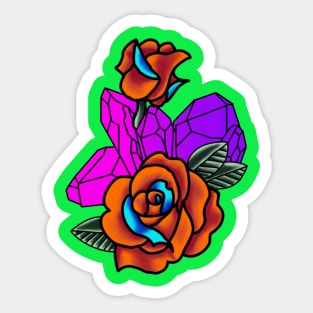 Crystal Rose Sticker